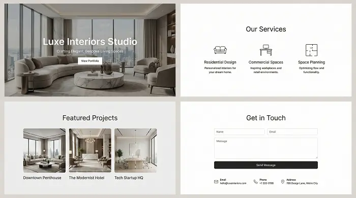 Website Section Design